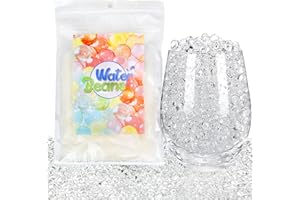 ‎DAOVER Daover 50.000 Stück Wasserperlen Durchsichtig, Deko Wasserperlen für Pflanzen in Vase, Gelkugeln Durchsichtig, Deko für Hochzeit Weihnachten Garten, Floating Christmas Trend, Karneval Deko