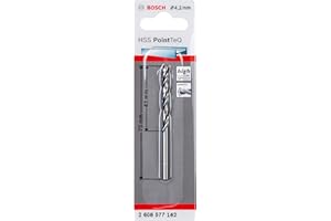 Bosch Professional HSS Spiral Drill Bit PointTeQ (for Metal, 4.2 x 43 x 75 mm, Drill / Screwdriver Accessory)