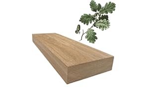 ARMLAZER Pezzi di Quercia Piallati su Quattro Lati, Pezzo Grezzo di Rovere per la Creativita, Materiale per Una Fresatrice CNC, Legno per Realizzare Manici di Coltelli (1 pezzo 30x100x300)
