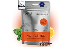 ITIKO Vitamine für Katzen | Lecker Katzen Vitamine Futterergänzung gegen Stress | Natürliches Beruhigungsmittel für Katzen | Verbesserung des Nervensystems