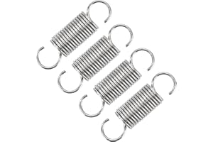 GUNGY Ressort de Traction 35mm Ressorts de Tension avec Crochets Ressorts en Acier Inoxydable Diamètre du Fil 1,1 mm Diamètre Extérieur 10mm Force 2,37KG 4 Pièces