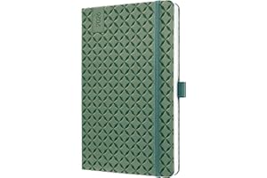 SIGEL J6135 Agenda settimanale Jolie 2026-1 anno - circa A5 - natural green - 2 pagine = 1 settimana - copertina rigida - 80 g/m² - verde - 174 p. - certificazione FSC