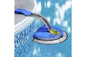 XXIMUIM Pool Animal Escape Ramp, Animal Saving Escape Ramp Frog Log for Swimming Pool Frog Saver Pads Ladder Lily Pad for Frogs Float Life Saving Wildlife Duck Duckling Creature Rescue Bridge