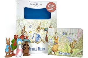 Peter Rabbit / The World of Beatrix Potter Tattle Tales - Activity Books for kids, 12-page storybook, 4 figurines