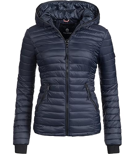 G.I.G.A. DX dames Gewatteerd jack/functionele jas in donslook met capuchon GW 49 WMN QLTD JCKT, dunkelnavy, 48, 43684-000