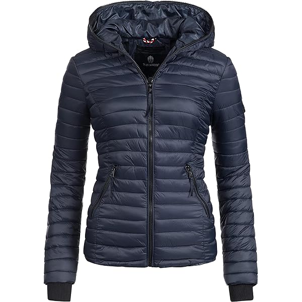 Navahoo Lichte gewatteerde damesjas kort overgangsjack oversized met vleermuismouwen luchttober 14 XS-XXL, dark olive, S