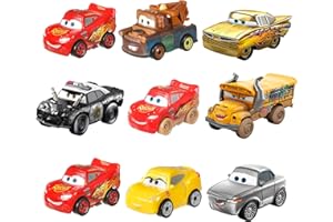 Mattel Disney Pixar Cars Mini Racers, Assortimento da 3 Macchinine, Giocattolo per Bambini 3+ anni, GKG01 (modelli /colori assortiti)