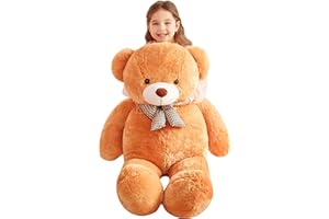 IKASA Giant Teddy Bear Soft Toys Stuffed Animals (120cm, brown)