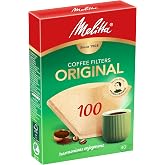 Melitta Paper Filters Size 100, Natural Brown, 40 Units