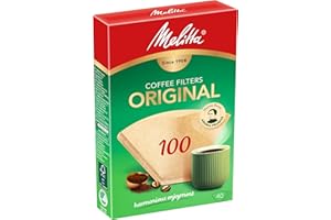 ‎MELITTA Melitta Original 100 Kaffeefilter braun, 40 Stück – Aromafilter, ungebleicht, FSC-zertifiziert, für Handfilter & Kaffeemaschinen, stabile Filtertüten, umweltfreundlich
