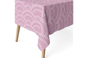 ECOMMERC3 | Mantel Antimanchas para Mesa Rectangular Tamaño 100x140 cm - Mantel Antimanchas Tacto Extrasuave e Impermeable Color Lila