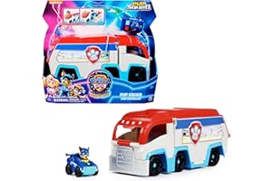 Paw Patrol Pat Patrouille LA Super Le Film - Pup Squad The Mighty Movie - Voiture Figurine À Collectionner - Pup Squad Chase Jouet Enfant 3 Ans et +