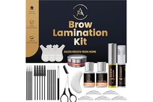 Ögonbrynslamineringssats, At-Home Ögonbrynslyftsats för Nybörjare/Proffs, Innehåller Instruktioner, Håller 6-8 Veckor, 15 App