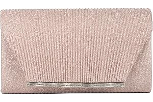 MICHELLE MOON - Pochette Donna Elegante per Matrimoni, Feste ed Eventi | Clutch con catena Tracolla, Ideale come Borsa Elegante Donna Cerimonia con Glitter o Borsa a Mano Donna per Occasioni Speciali