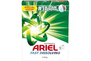Ariel Fast Dissolving Laundry Detergent Powder, 2.5 KG