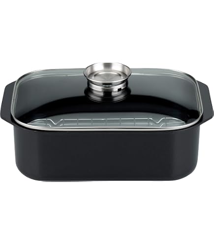 Cocotte Ovale IBILI Noire 34x27x13cm - Acier Émaillé - Compatible Tous Feux - Fabrication Artisanale