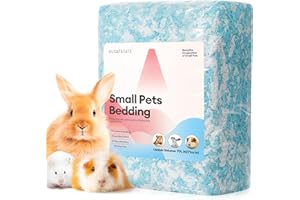 BUCATSTATE Lettiera Coniglio per Criceto/Coniglio Nano/Piccoli Animali/Roditori, Lettiera Carta Pellet 99,9% Priva di Polvere & Controllo degli Odori