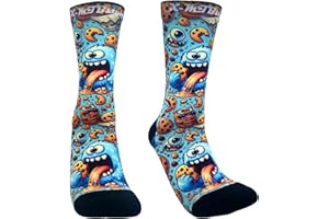 XMTBSTYLE Calcetines Deportivos Hombre Mujer Estampados –Crossfit, Running, Ciclismo, MTB, Gym, Fitness y Senderismo – Transpirables, Antiampollas