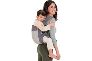 Beco Mochila porteo para niños con asiento extra ancho 100% Poliéster Malla 3D de alto rendimiento - Mochila para cargar niños liviana y respirable para usar en espalda o hacia el frente 9 a 27 kilos