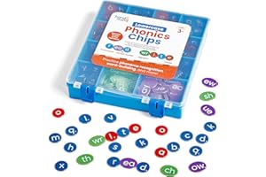 HAND2MIND Resources-96983 Learning Resources Fichas Fonéticas Letras minúsculas, 3–6 años, Juego Educativo para Aprender Lectura y Escritura, Multicolor (96983)