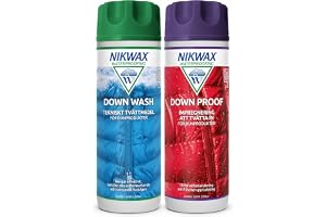 Nikwax Down Wash + Down Proof Twin Pack – Tvätt- och impregneringsmedel för dunjackor, sovsäckar och friluftsutrustning, 2 x 300ml
