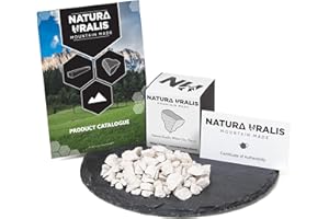 Natura Uralis Argile Blanche Kaolin | 100g d'Argile Blanche Naturelle, Blanc pur à Blanc Cassé - Croquant Eonnant, Texture Terreuse, Veloutée et Ferme Satisfaisante, Sensation ASMR