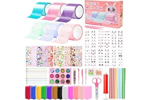 YAOZUP Nano zestaw bąbelków taśmowych, 61 sztuk Nano Bubble Kit dla dzieci, karzeł Bubble Bubble Bubble Kit dla dzieci, zestaw DIY Bubble Craft Kit, DIY rzemiosło zabawki dla dzieci