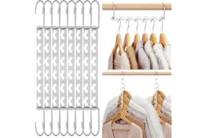 HOUSE DAY Magiczne wieszaki oszczędzające miejsce, zestaw 20 magicznych wieszaków, metalowy wieszak, oragnizator, szafa, oszczędność miejsca, wieszaki