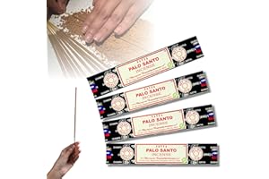 ‎AQASHA 4X Räucherstäbchen Set Original Satya Verschiedene Düfte | Räucherwerk (Palo Santo)