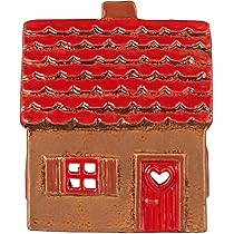 Lucerne Da Tè IB Laursen Casa - Modello My Home Town Con Porta Rossa, 13.5x7.7x16.5 Cm - Foto 7