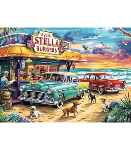 Nostalgic-Art Puzzle 1000 Pièces – VW Bulli 'Let's Get Lost', 68x48 Cm, Boîte Métal Vintage