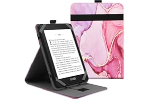 VOVIPO Uniwersalny futerał ochronny do Kindle Paperwhite Kobo e-Reader 6-calowy, futerał na stojak Folio do Kobo/Kindle/Tolino/Pocketbook/Sony 6, z wieloma kątami widzenia-MPK