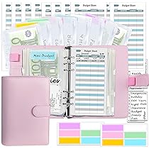 Budgetmap, A6 PU- lederen map met marmerpatroon
