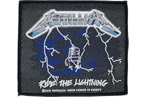 Générique Metallica Ride The Lightning Unisexe Patch standard, 100% Polyester,
