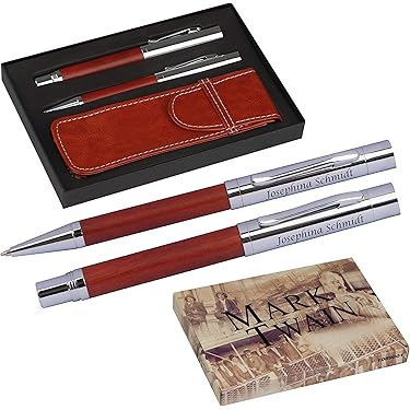 AXPTI Retro-Füllfederhalter 0,4mm - 11 Stück Set Mit Extra Feiner Spitze Mattschwarz