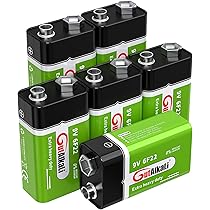 Lot De 5 Piles Alcalines 9V 6LR61 PKCELL - Pour Détecteurs De Fumée, Multimètres, Jouets - Durée De Conservation 10 Ans