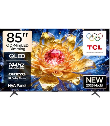 TCL 85-Inch P8K QLED 4K UHD Smart TV | Google TV, 144Hz, HDR10+