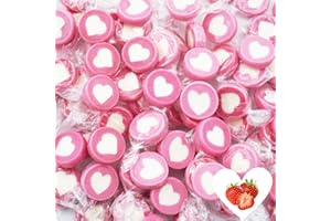 ‎EINSSEIN EinsSein Herzbonbons rosa-weiß 0,5kg | handgemachte Bonbons Herzform | Gastgeschenke Hochzeit Taufe Valentinstag Muttertag Kommunion | essbare Tischdeko & Süßigkeiten Großpackung Herz