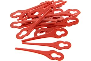 GTAPIECE Plaquettes de coupe, jeu de 20 compatible avec des Coupe-bordure FLORABEST, GRIZZLY, LAWNMASTER, MAC ALLISTER, PERFORMANCE POWER