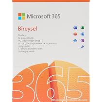 Microsoft 365 Bireysel Türkçe Yeni : Amazon.com.tr: Bilgisayar
