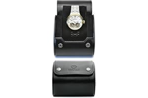 M MIRAGE LUXURY TRAVEL Watch Case for Men - Watch Roll Travel Case - Storage Organizer and Display - Mirage Watch Roll Case…