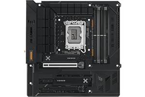 ASUS TUF GAMING B760M-BTF WIFI - Placa base Intel B760 LGA 1700 mATX (DDR5, PCIe 5.0, PCIe 4.0 M.2, WiFi 6, 2.5Gb LAN, DP, HDMI, USB 3.2 Gen 2 Tipo-C, Thunderbolt 4, conectores ocultos y Aura Sync)