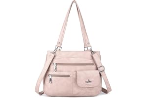 Angel Kiss Tasche Leder Damenhandtasche Schultertasche Handtaschen Wasserdicht Tragetasche Multifunktionale Henkeltasche Umhängetasche Groß für Arbeit Schule Shopper Reise