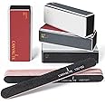 Canvalite All in One 4 Way Nail Buffer Block - Shapes, Files, Smoothes, and Shines - 100/180 Grit Nail File and Buffer - 9pcs