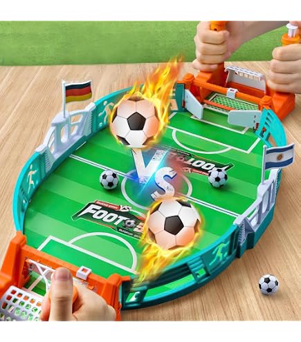 Futbolín Mini Interactivo Con 6 Pelotas – Juego De Mesa Para Niños Y Familia, Regalo Divertido Y Portátil