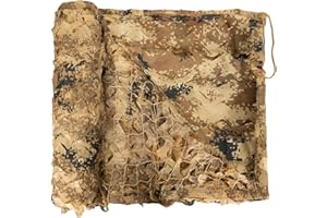 ‎LOOGU LOOGU Camouflage Net with Reinforced Sun Protection, Hidden Camouflage Net for Hunting, Privacy Screen, Military in Garden, Desert, Jungle, Various Designs and Sizes