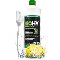 BiOHY Bodenreiniger für Wischroboter (1l Flasche) + Dosierer | Reinigungsmittel Konzentrat für alle Wisch & Saugroboter mit N