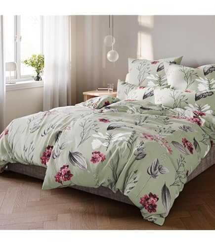 AmeliaHome Flanellen beddengoed 155 x 220 cm met 1 AmeliaHome Flanellen beddengoed 155 x 220 cm met 1
