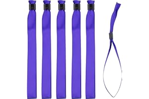 IBOO Lot de 100 Bracelets Violet en Tissu - Bracelets d'Identification et Sécurité pour Evènements - Fermeture Plastique Unidirectionnelle