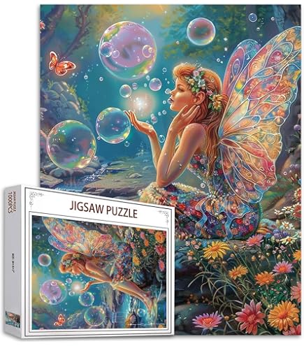 Educa - Puzzle 1000 Pezzi "Re Dei Fiori", Fantasy Floreale, 68x48 Cm, Con Colla Fix Inclusa, Per Adulti 14+